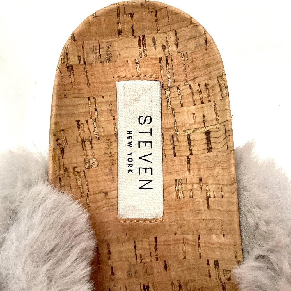 STEVEN by Steve Madden Gray Women's Cozie Slide Sandal Size 7M - Picture 4 of 13